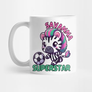 Football player Zebra Mug